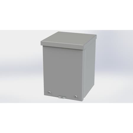 Saginaw Control & Engineering Screws Electrical Enclosures, 8 in H, 6 in D, 6 in W, NEMA 3R, Galvanized Steel SCE-8R66